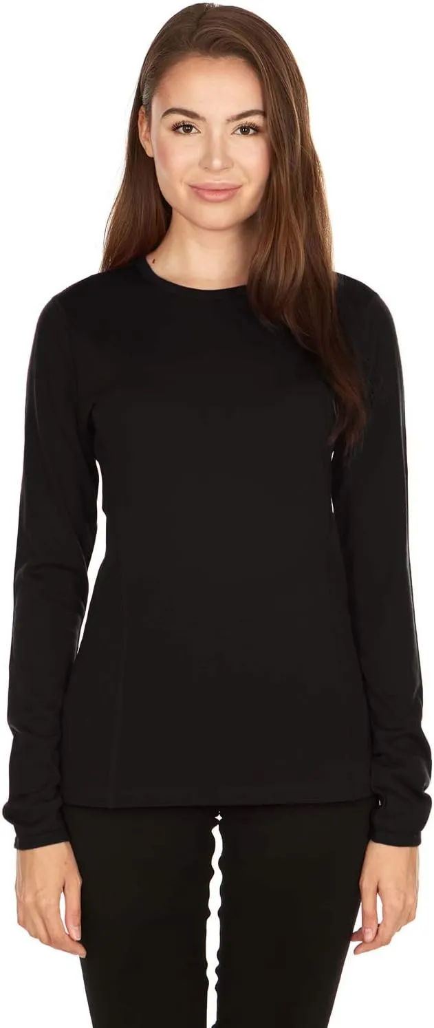 100% Merino Wool - Women's Midweight Base Layer - Long Sleeve Crew