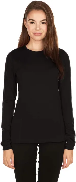 100% Merino Wool - Women's Midweight Base Layer - Long Sleeve Crew