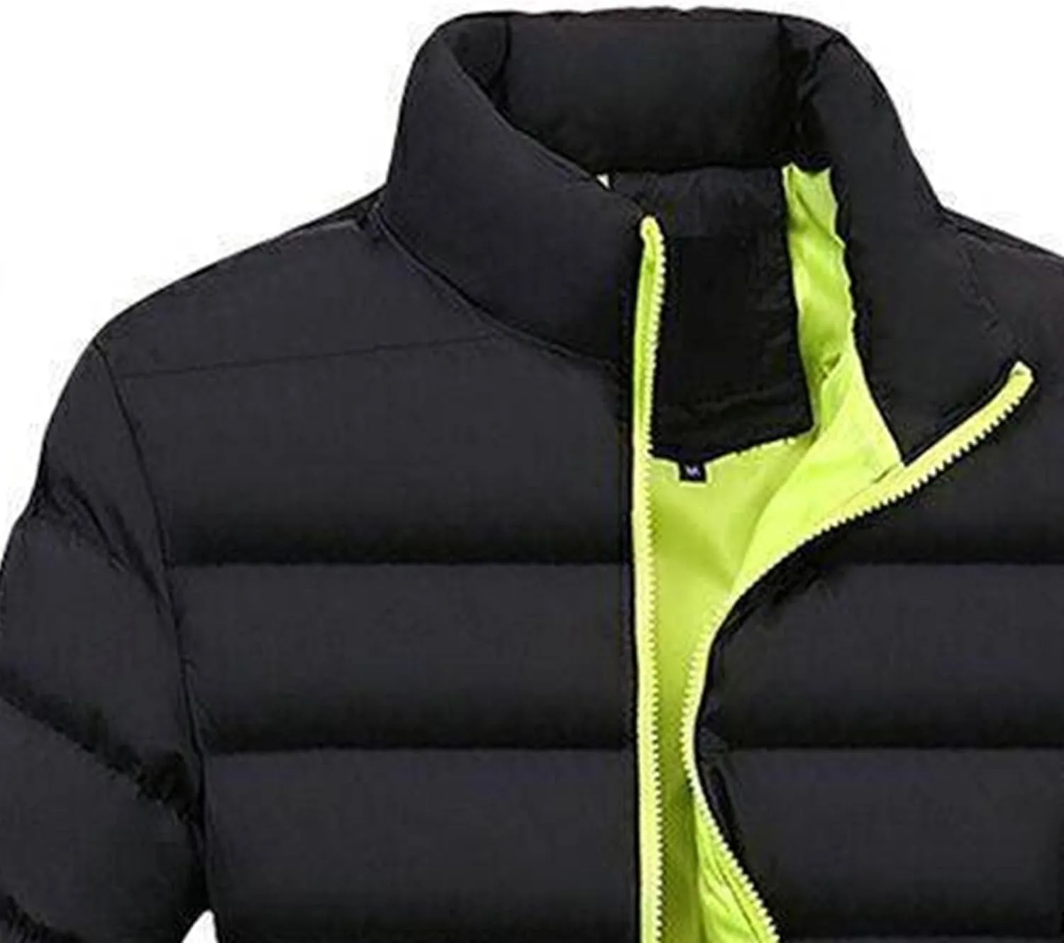 2 Pack Men's Winter Down Coats Quilted Thicken Puffer Jacket Lightweight Warm Windproof Padded Coat Outerwear