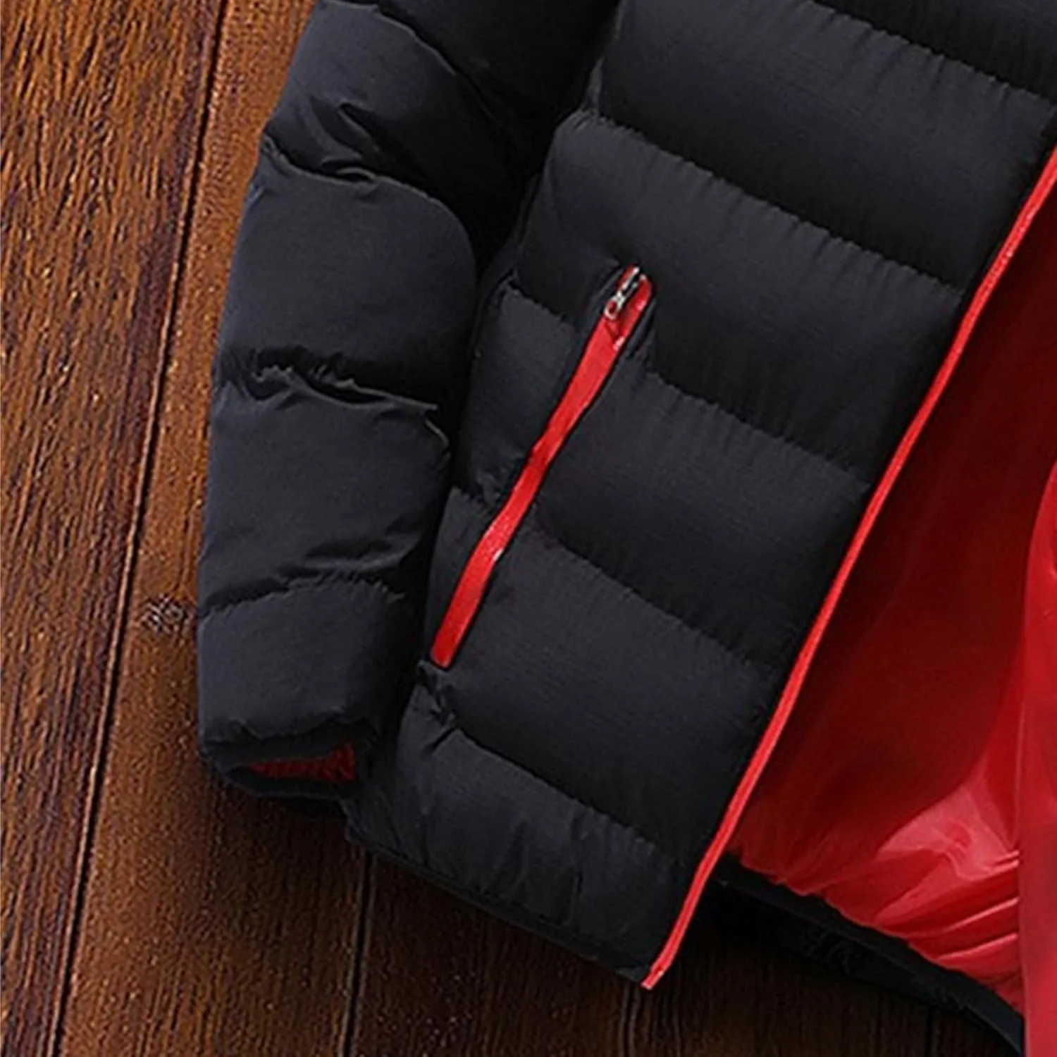 2 Pack Men's Winter Down Coats Quilted Thicken Puffer Jacket Lightweight Warm Windproof Padded Coat Outerwear