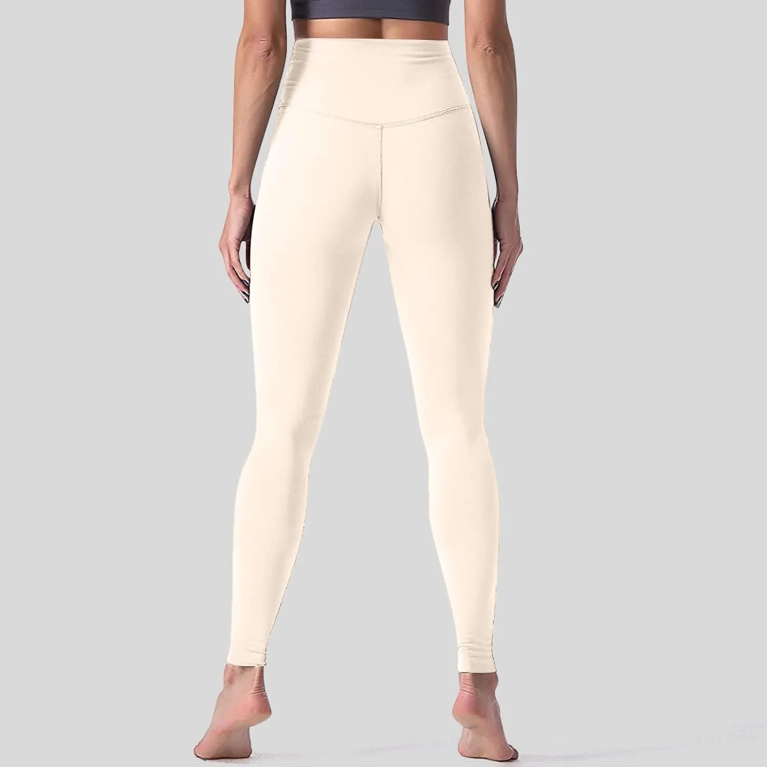 7/8 Yoga Leggings for Women Petite Work Out Leggings Gym Activewear Soft Stretchy Compression Athletic Leggings