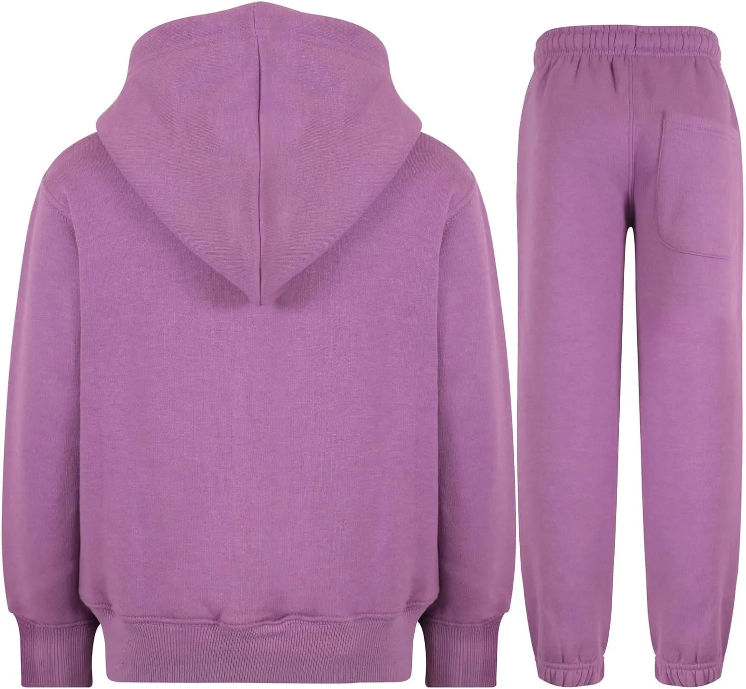 A2Z 4 Kids Unisex Plain Tracksuit Hoodie with Joggers Jogging Sweatpants Sports Activewear Set Girls Boys Age 2-13 years