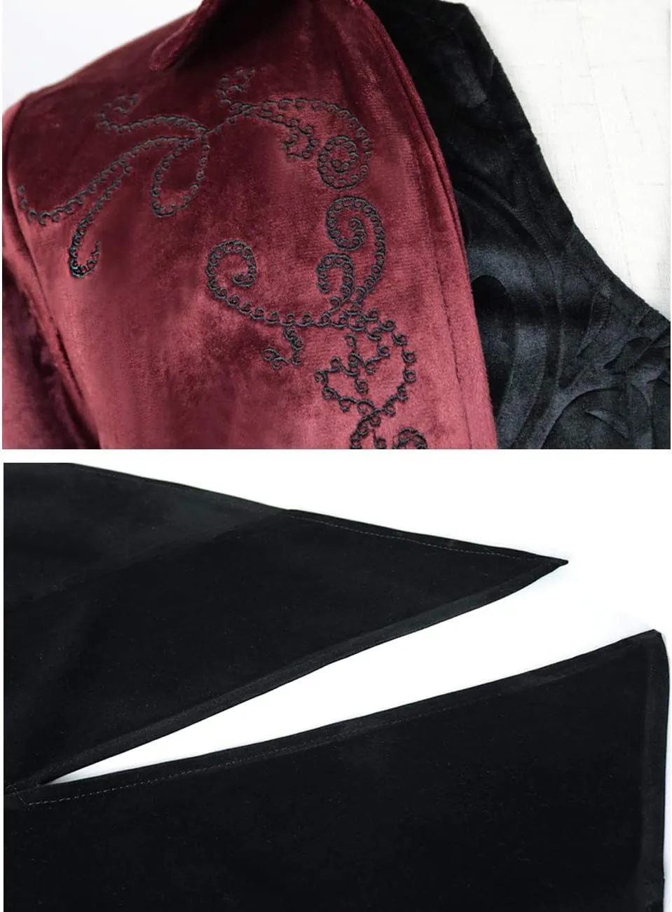 Angelaicos Men's Medieval Frock Tailcoat Steampunk Trench Coat Luxury Victorian Costume