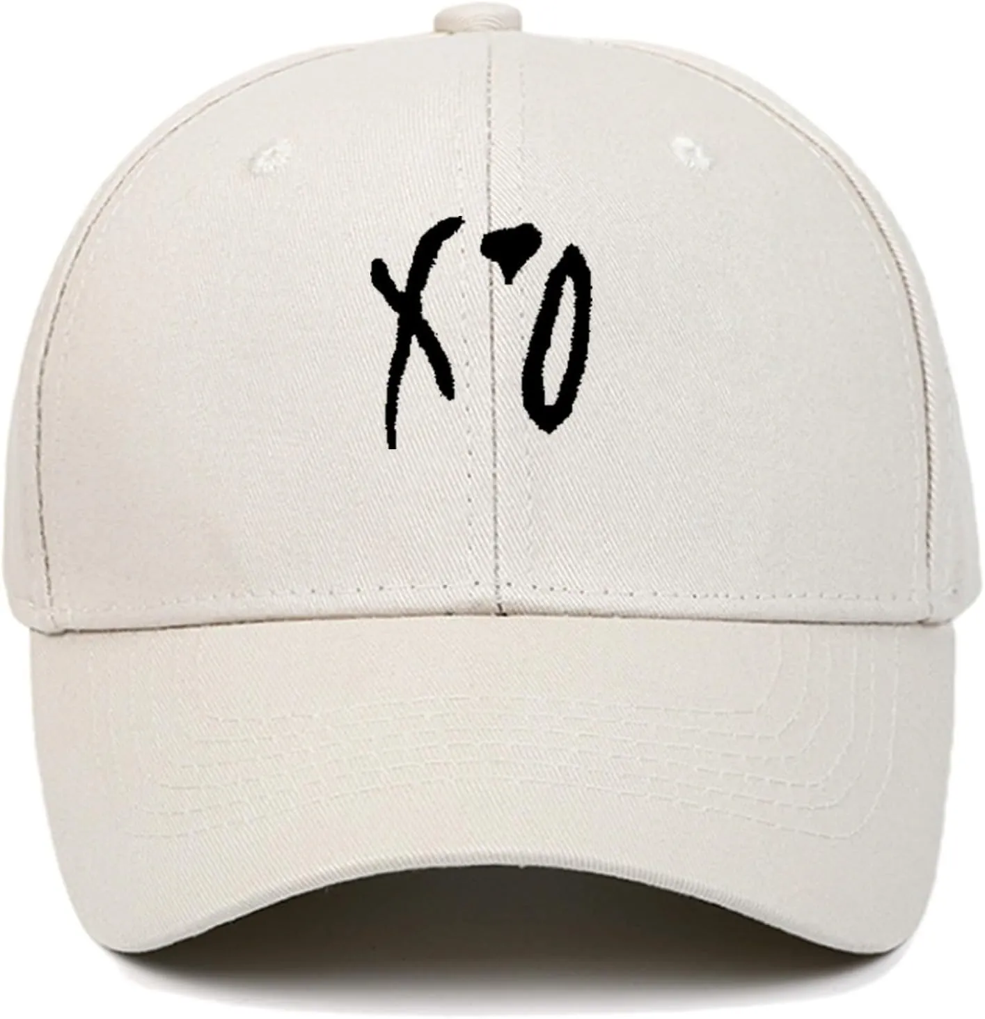 Baseball Cap, Hip Hop Stylish Trucker Hat for Men & Women, XO Embroidered Adjustable Streetwear Cap for Casual & Outdoor Wear