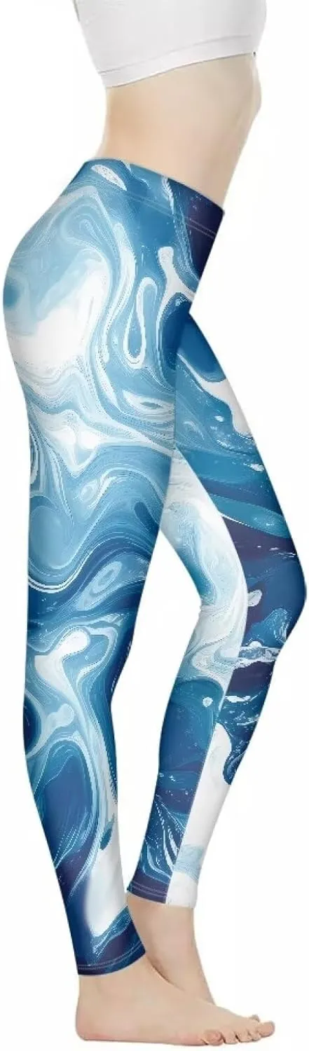 Buybai Women Yoga Pants Stretch High Waist Leggings Fitness Gym Clothing Tummy Control Workout Running Pants Activewear