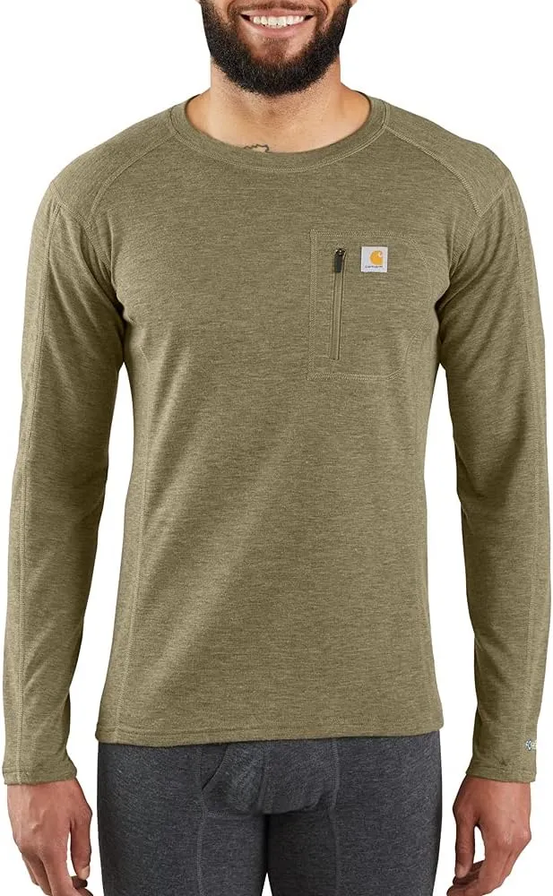 Carhartt Men's Force Heavyweight Thermal Base Layer Long Sleeve Pocket Shirt