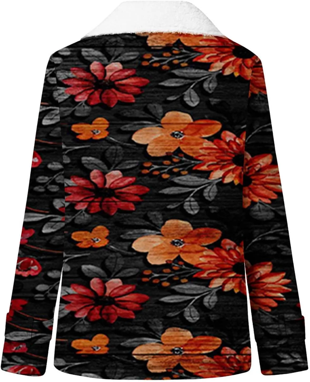 Ceboyel Women's Western Aztec Print Winter Coats Sherpa Lined Lapel Casual Jacket Fleece Cardigan Trendy 2023 Outwear Outfits