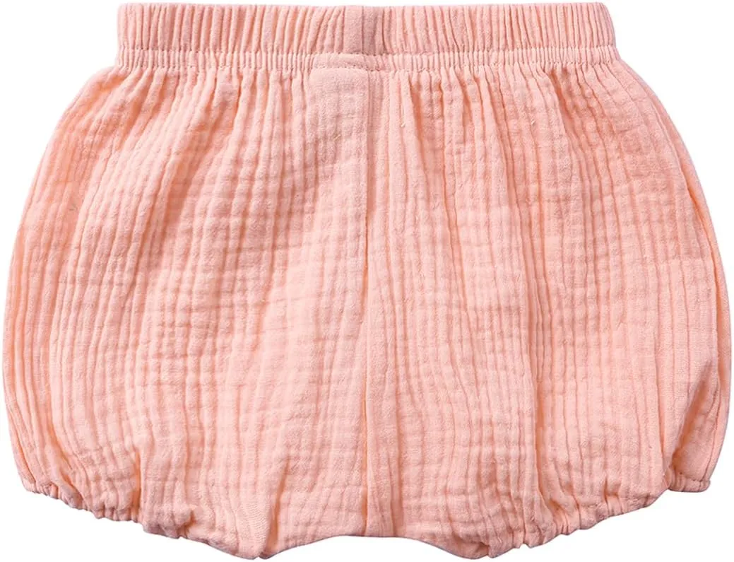 Century Star Baby Bloomers for Toddler Diaper Covers for Girls Ruffle Baby Shorts Infant Solid Underwear Newborn