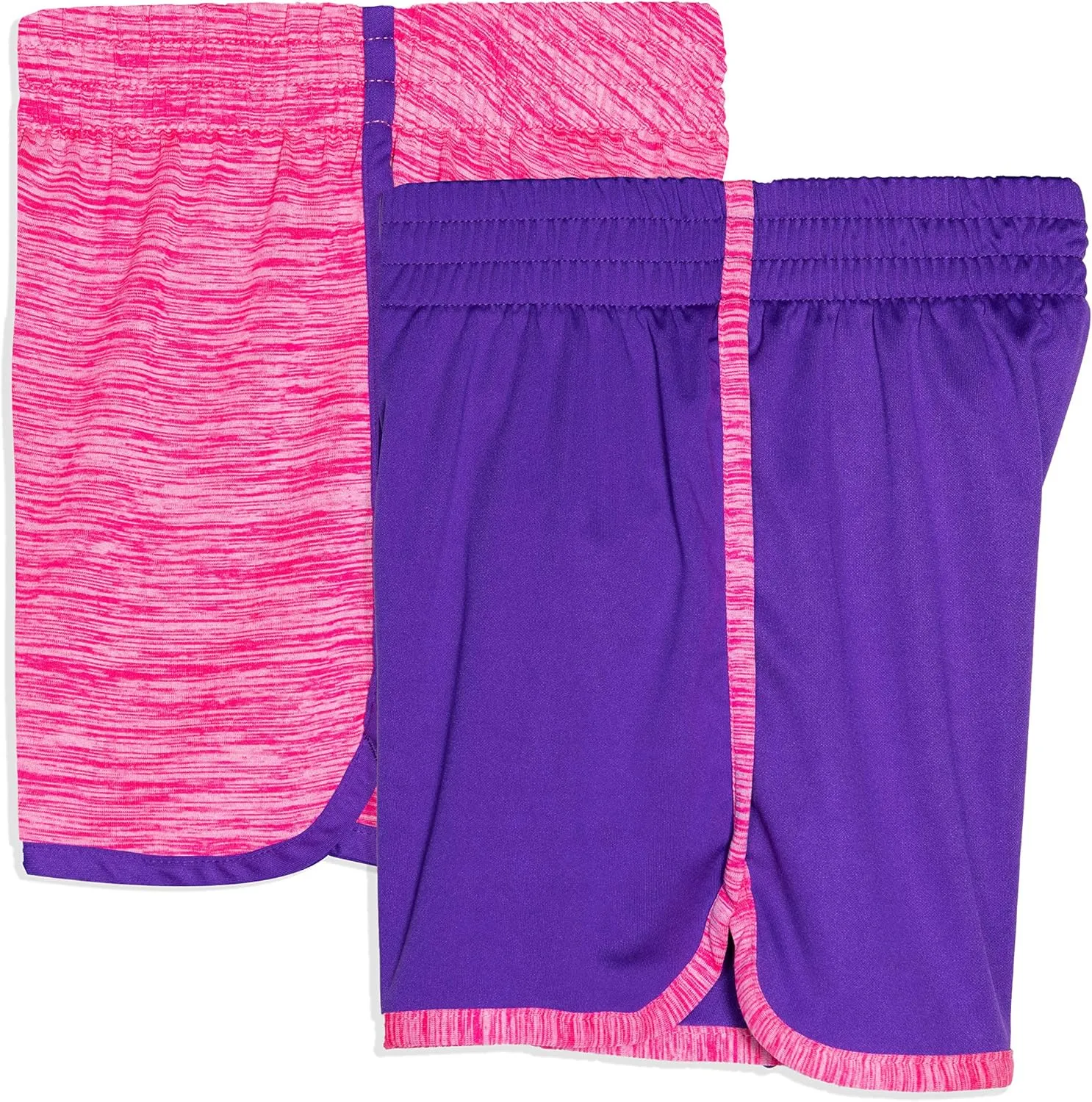 Cheetah Girls 2 Pack Active Running Athletic Gym Shorts Set Workout Activewear Lightweight for Teen Girls Kids Sports