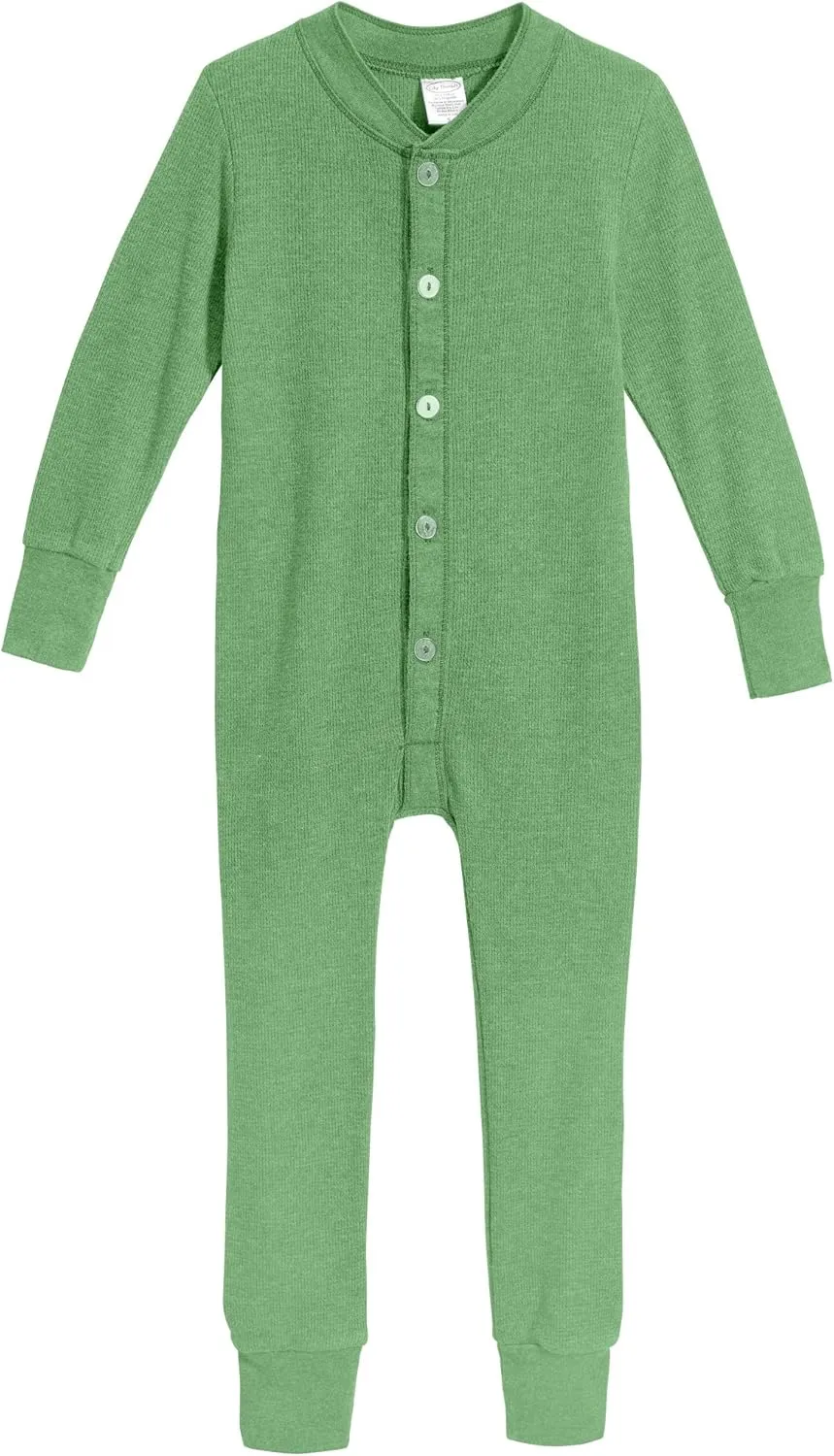 City Threads Boys' and Girls' Union Suit Thermal Underwear Long John Made in USA