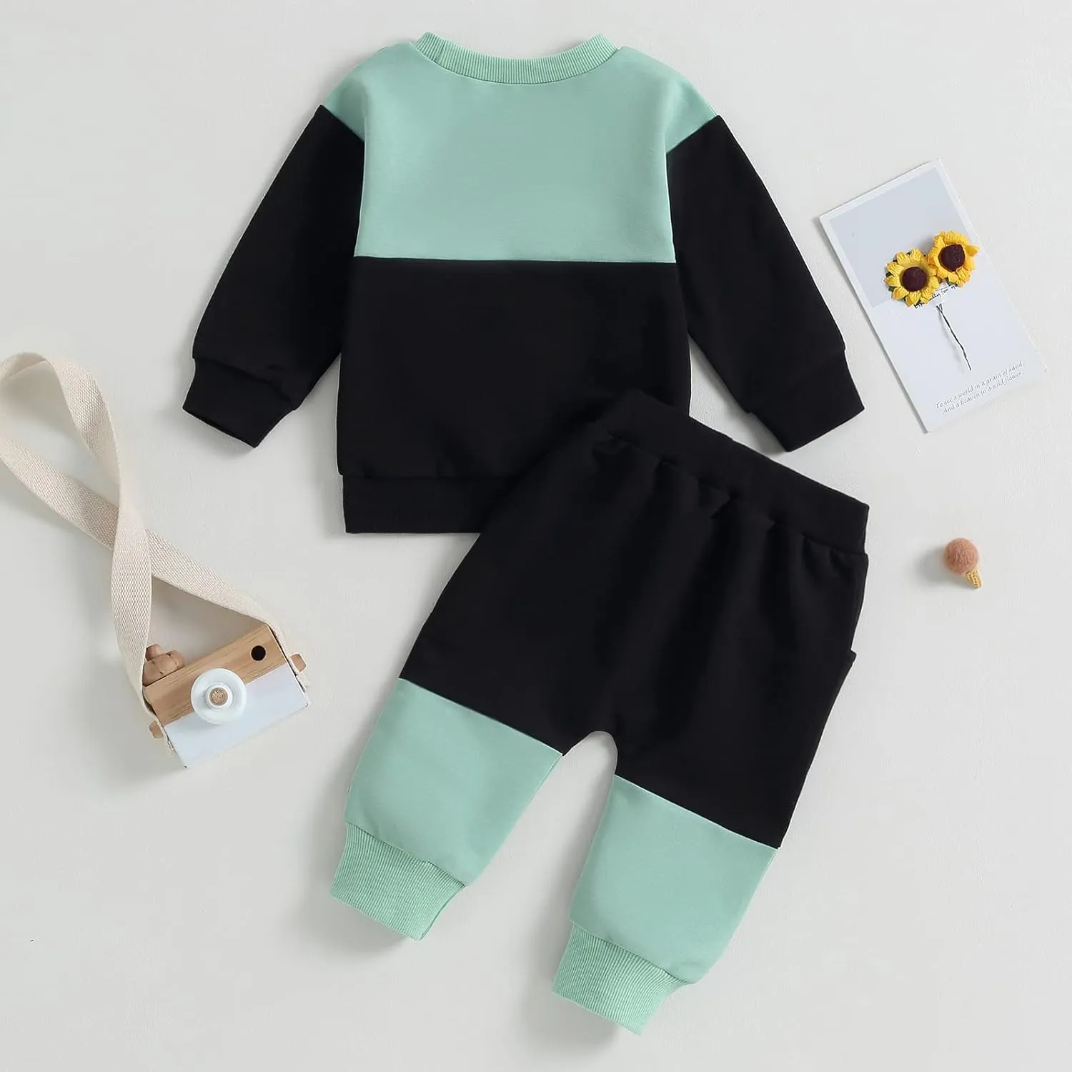 CIYCUIT Toddler Baby Boy Clothes Long Sleeve Sweatshirt Pants Set Fall Winter Outfits