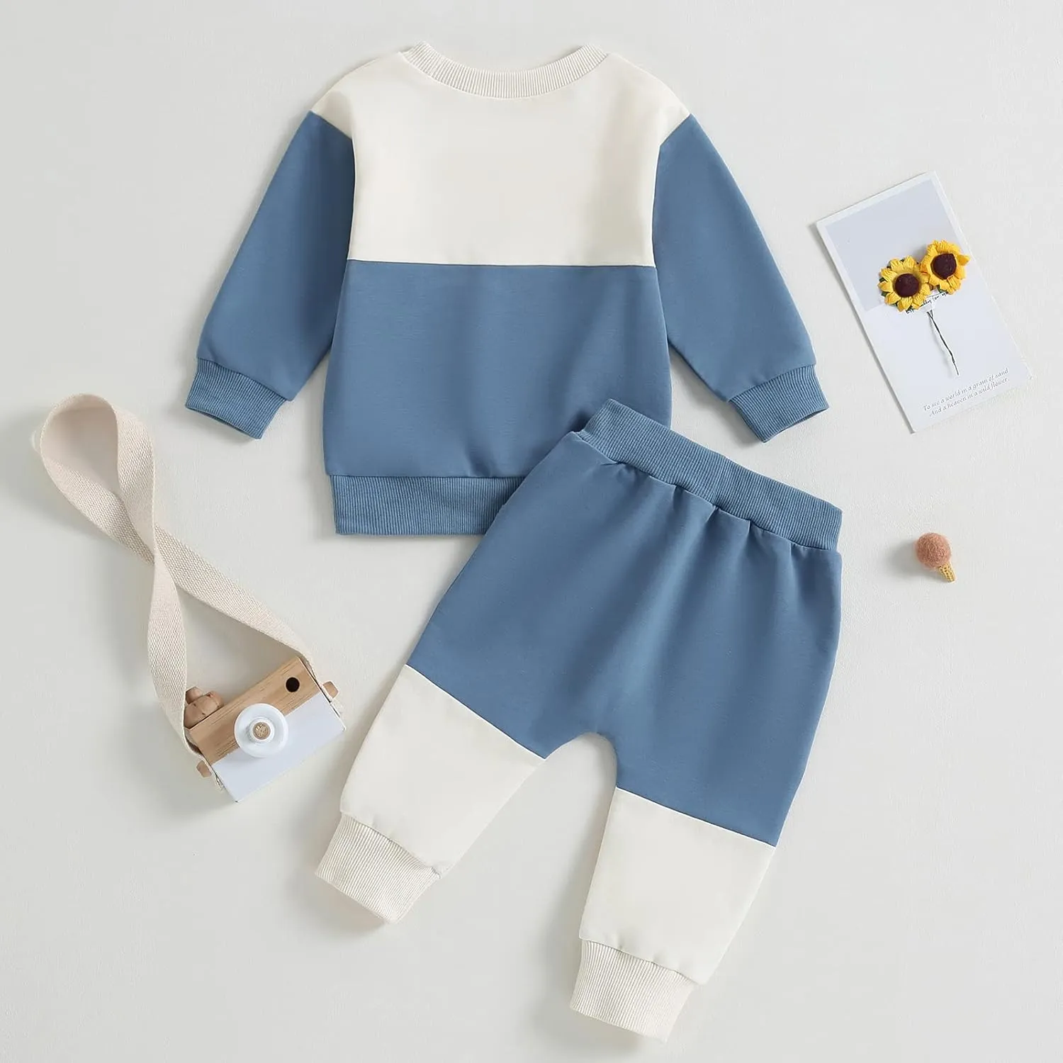 CIYCUIT Toddler Baby Boy Clothes Long Sleeve Sweatshirt Pants Set Fall Winter Outfits