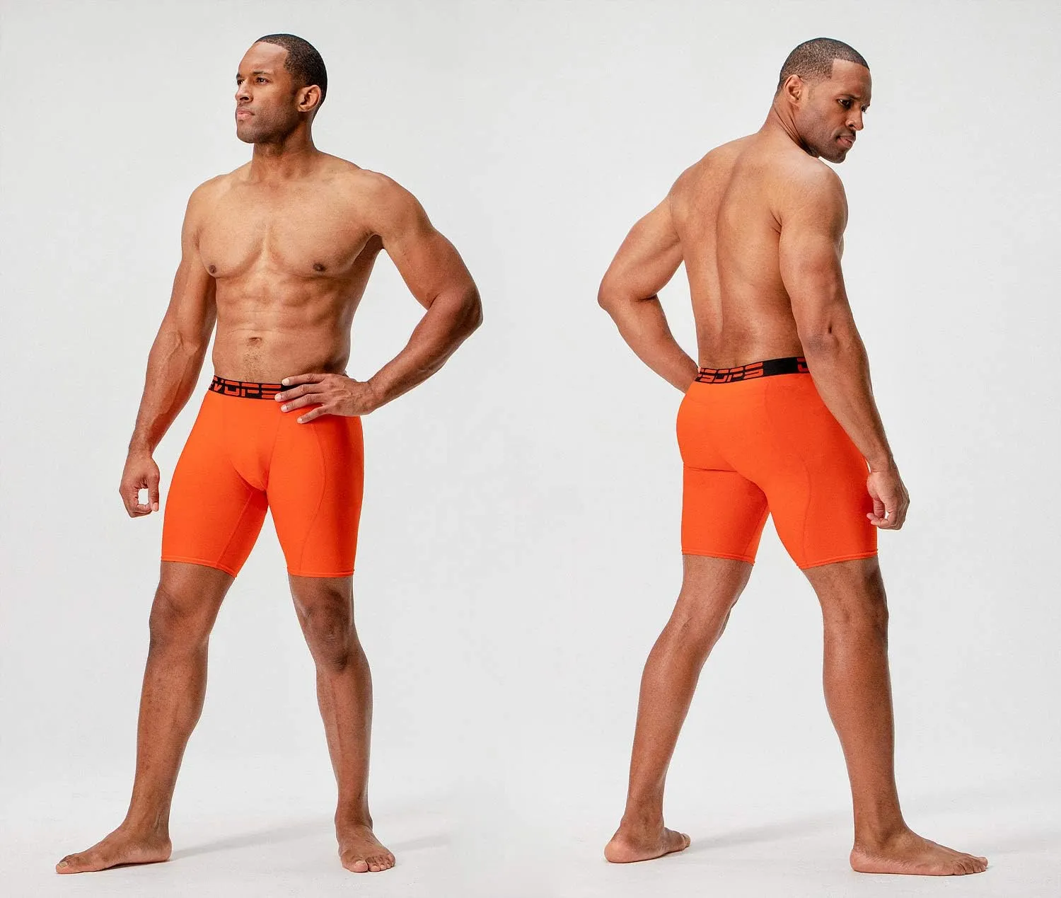 DEVOPS 3 or 5 Pack Compression Shorts Men Spandex Sport Shorts Athletic Workout Running Performance Baselayer Underwear