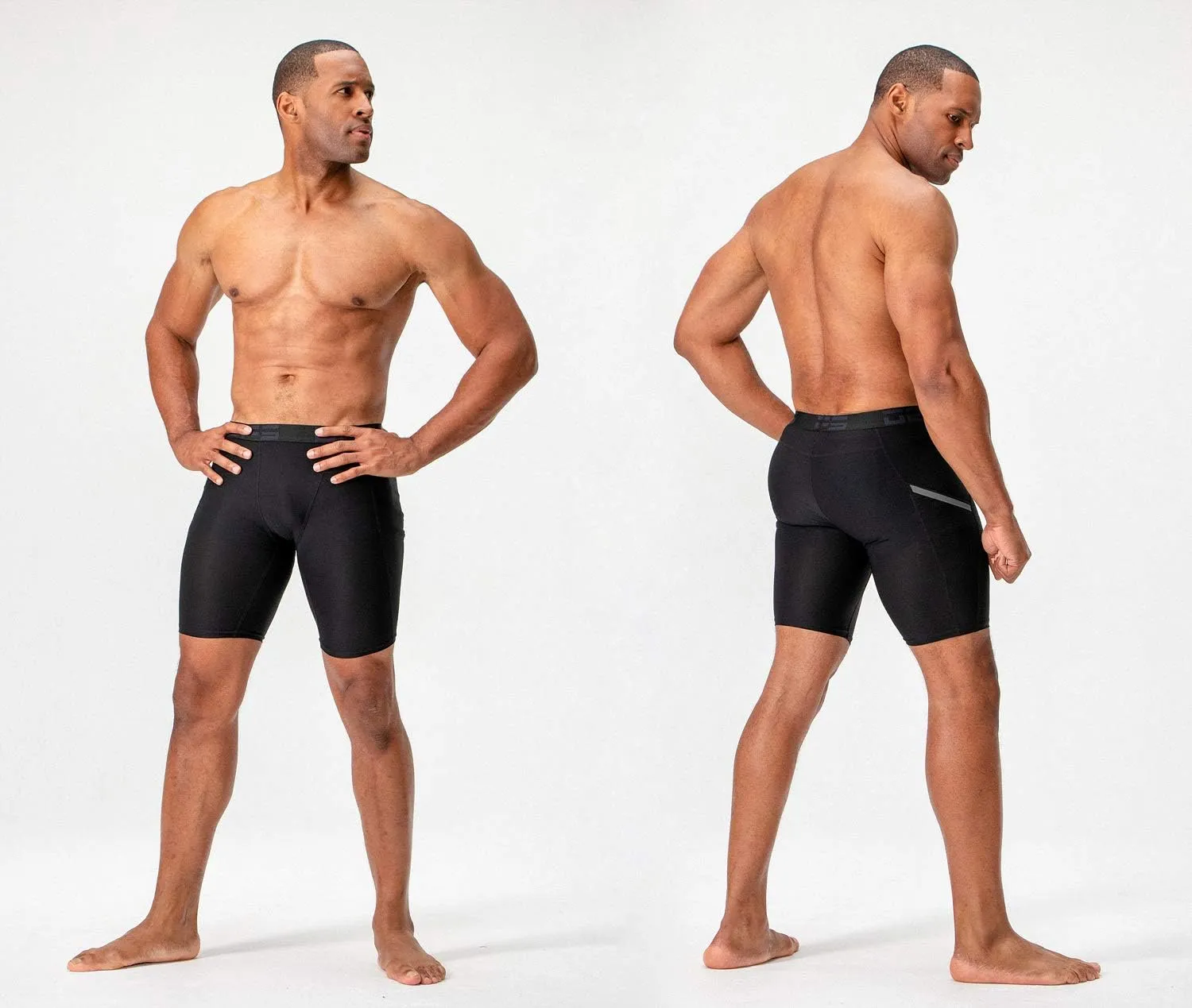 DEVOPS 3 or 5 Pack Compression Shorts Men Spandex Sport Shorts Athletic Workout Running Performance Baselayer Underwear