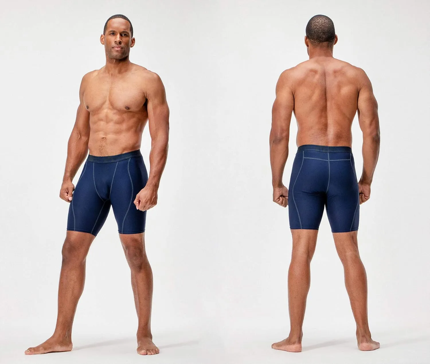 DEVOPS 3 or 5 Pack Compression Shorts Men Spandex Sport Shorts Athletic Workout Running Performance Baselayer Underwear
