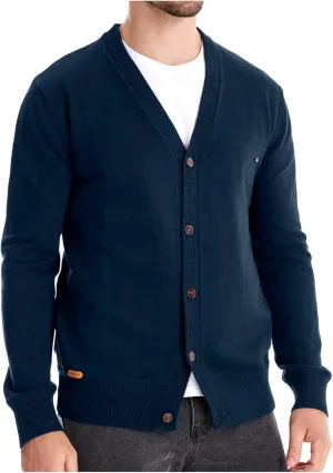 Dgoopd Cardigan Sweaters for Men Button Down Knit Sweater Stand Collar Cardigan Long Sleeve Warm Sweaters with Pockets