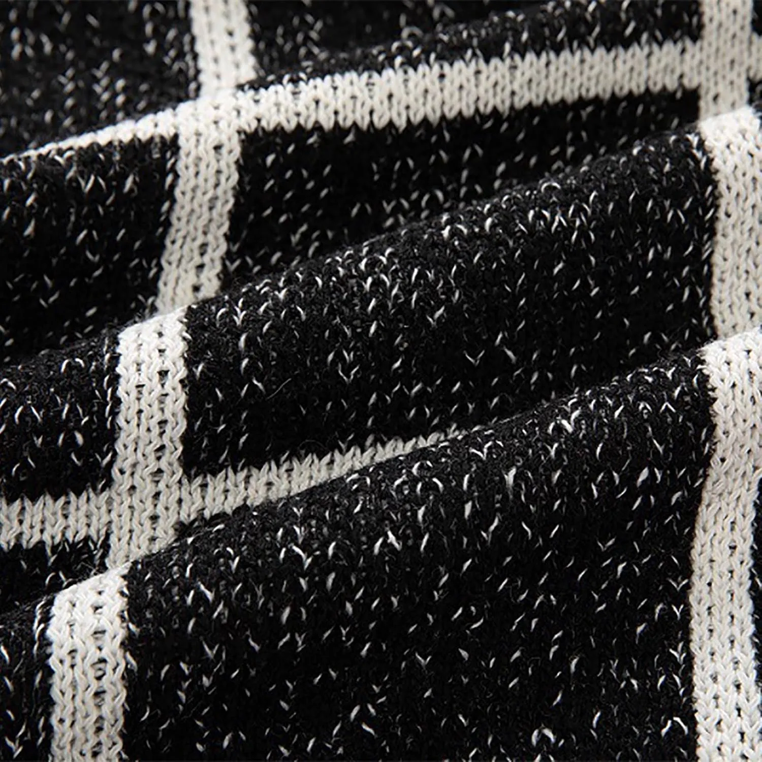 Dgoopd Mens Plaid Cardigan Sweater Ruffle Cable Knit Sweater Shawl Collar Cardigan Button Down Sweaters Thermal Outwear