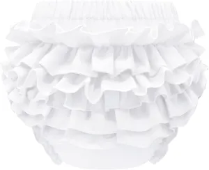Diaper Covers for Girls Baby Bloomers Cotton Ruffle Bloomers for Toddler Girls Newborn Infant Shorts Baby Underwear