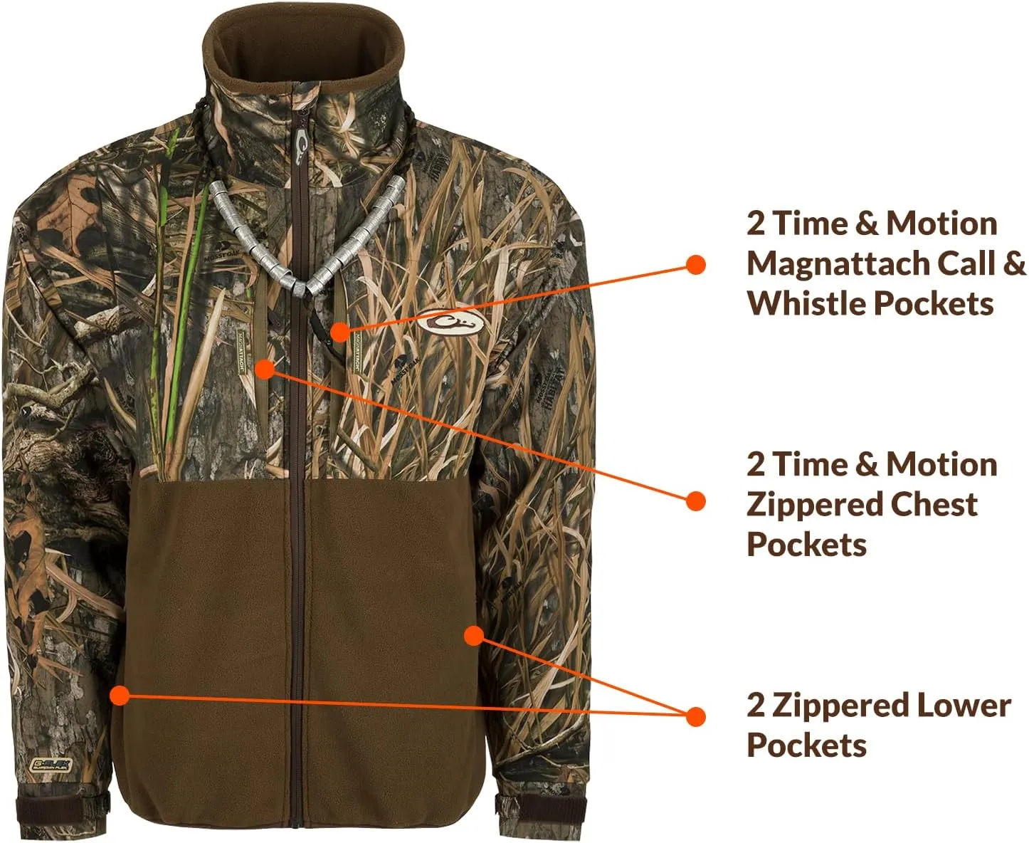 Drake Waterfowl Men MST G-Flex Eqwader Full Zip Jacket