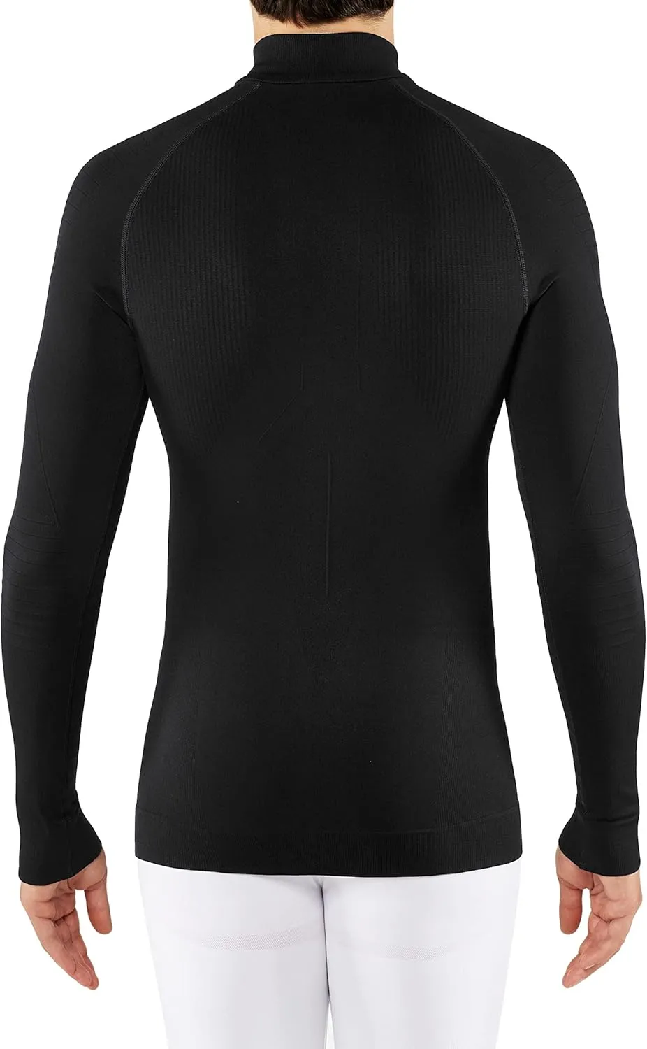 FALKE Men's Maximum Warm Zip Base Layer Top, 1 Piece