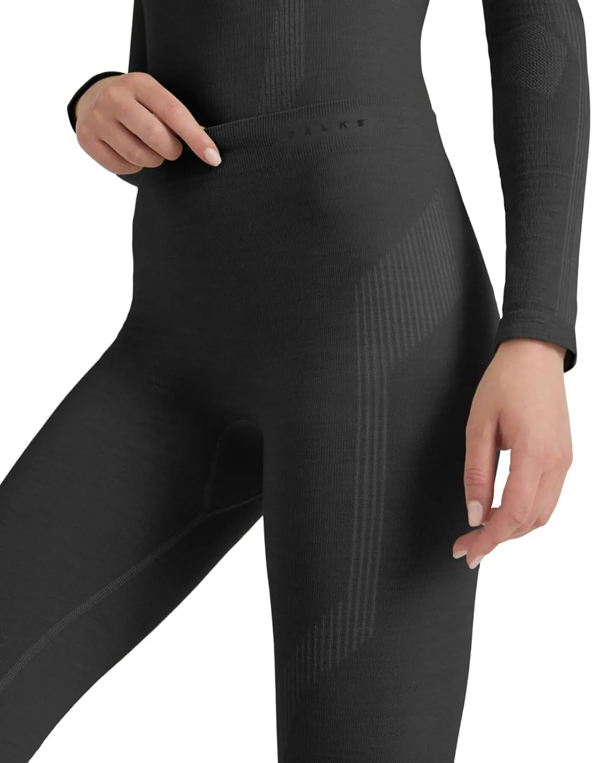 FALKE Women's Wool Tech. Long Base Layer Bottom, 1 Piece