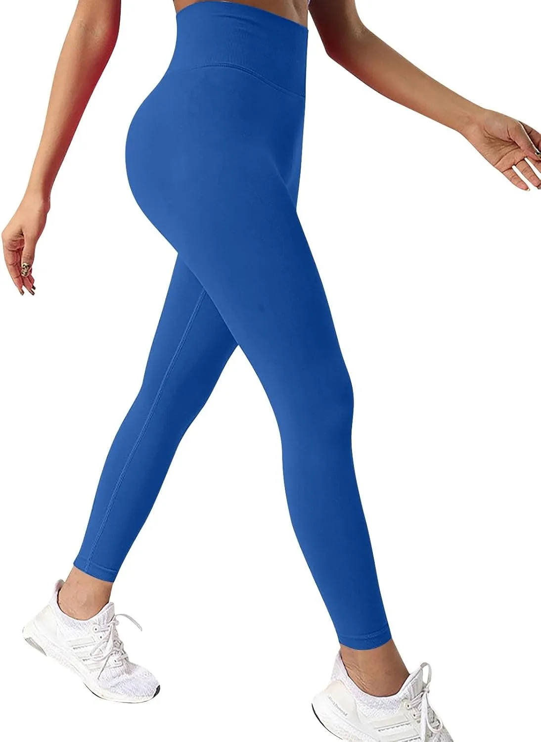 fanmpghleoo Butt Scrunch Leggings for Women Tummy Control High Waisted Yoga Pants Butt Lifting Gym Athletic Workout Leggings