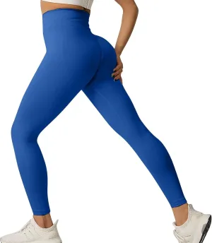 fanmpghleoo Butt Scrunch Leggings for Women Tummy Control High Waisted Yoga Pants Butt Lifting Gym Athletic Workout Leggings
