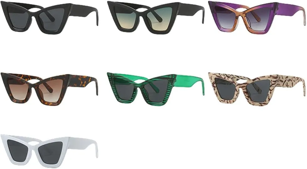Fashion Oversized Sunglasses For Women Men Cat Eye Modern Retro Sun Glasses Trending Shades UV400