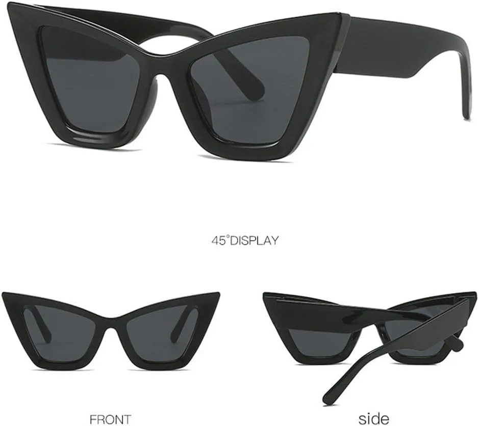 Fashion Oversized Sunglasses For Women Men Cat Eye Modern Retro Sun Glasses Trending Shades UV400