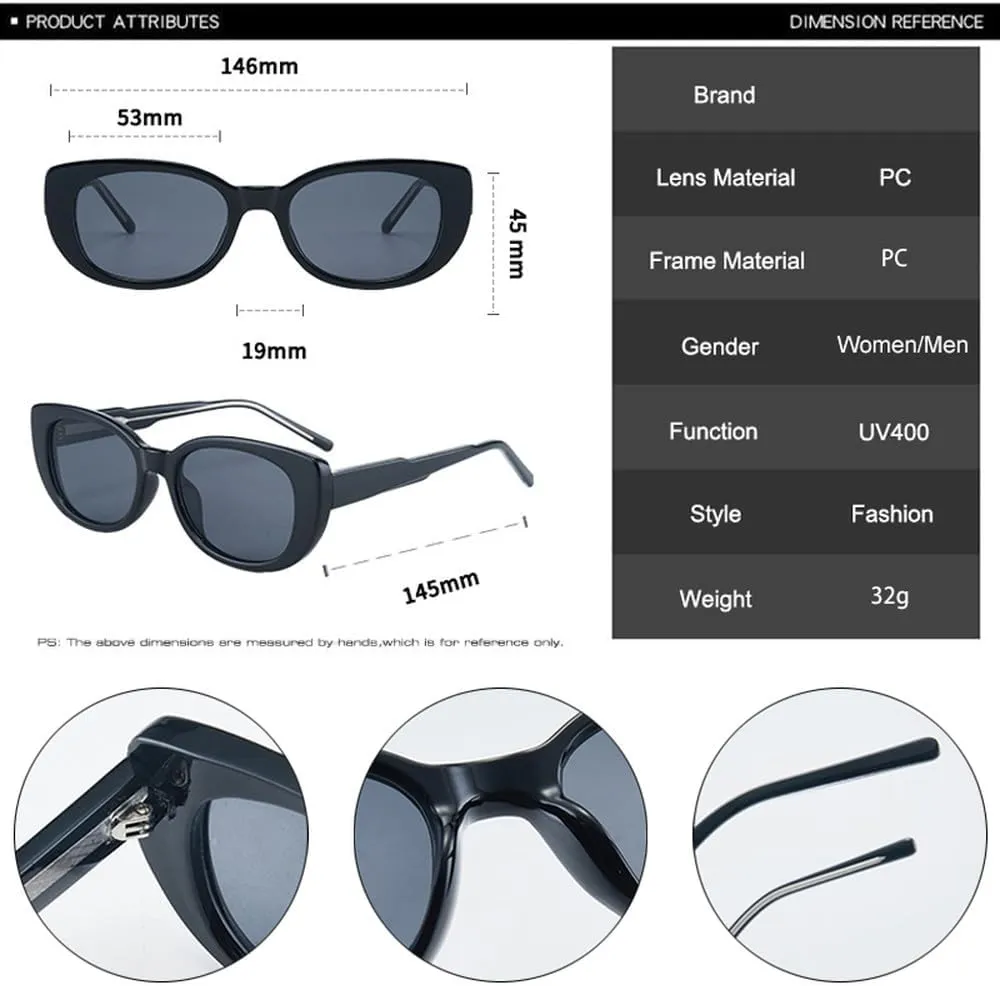 Fashion Small Cat Eye Women Luxury Sunglasses Shades UV400