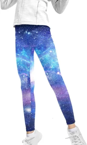 Forchrinse Tropical Pineapple Flower Girls Leggings Yoga Pants Full Length Leggings for Kids,4-13years