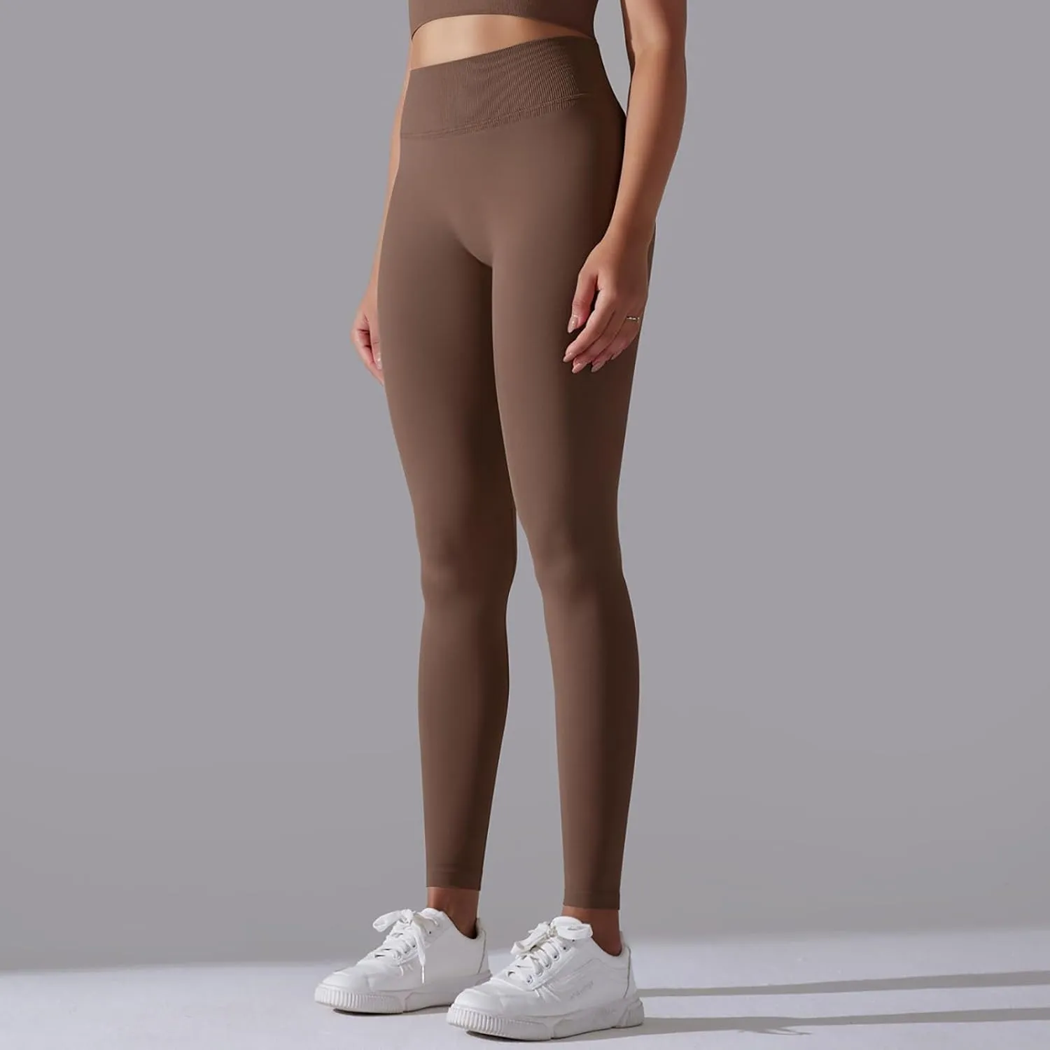 FZVYD High Waisted Leggings for Women Full Length Capri Soft Yoga Pants for Workout Athletic High Waist Tummy Control Tights