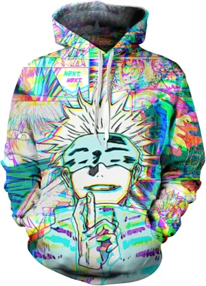 Gojo Satoru Hoodie Costume Cosplay Sweatshirt Sweater Hooded Pullover