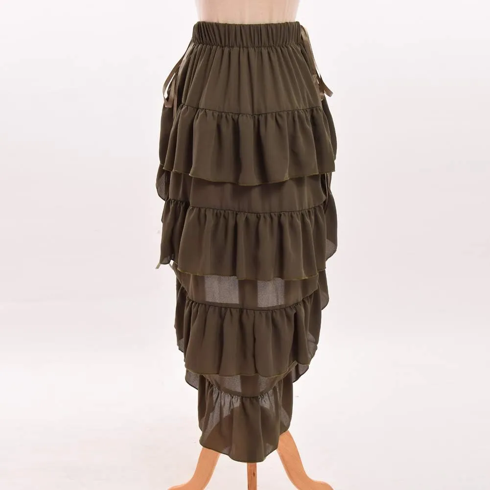 GRACEART Women's Victorian Steampunk Skirt Pirate Costume Burlesque