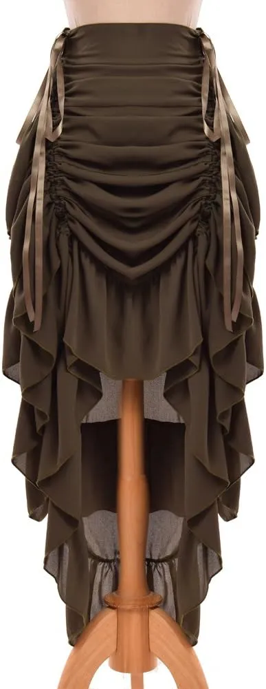 GRACEART Women's Victorian Steampunk Skirt Pirate Costume Burlesque