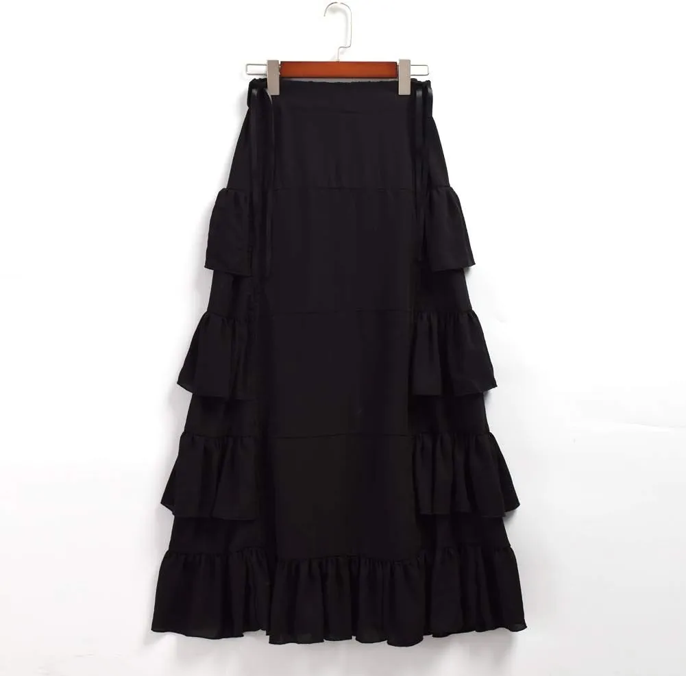 GRACEART Women's Victorian Steampunk Skirt Pirate Costume Burlesque