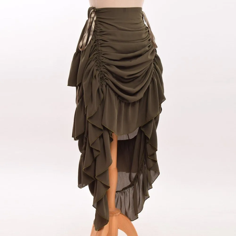 GRACEART Women's Victorian Steampunk Skirt Pirate Costume Burlesque