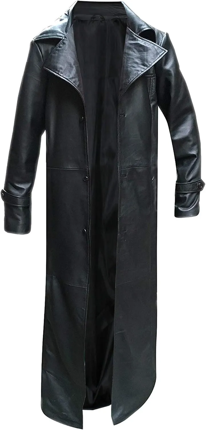 Halloween Cosplay Costume Leather Coat for Mens