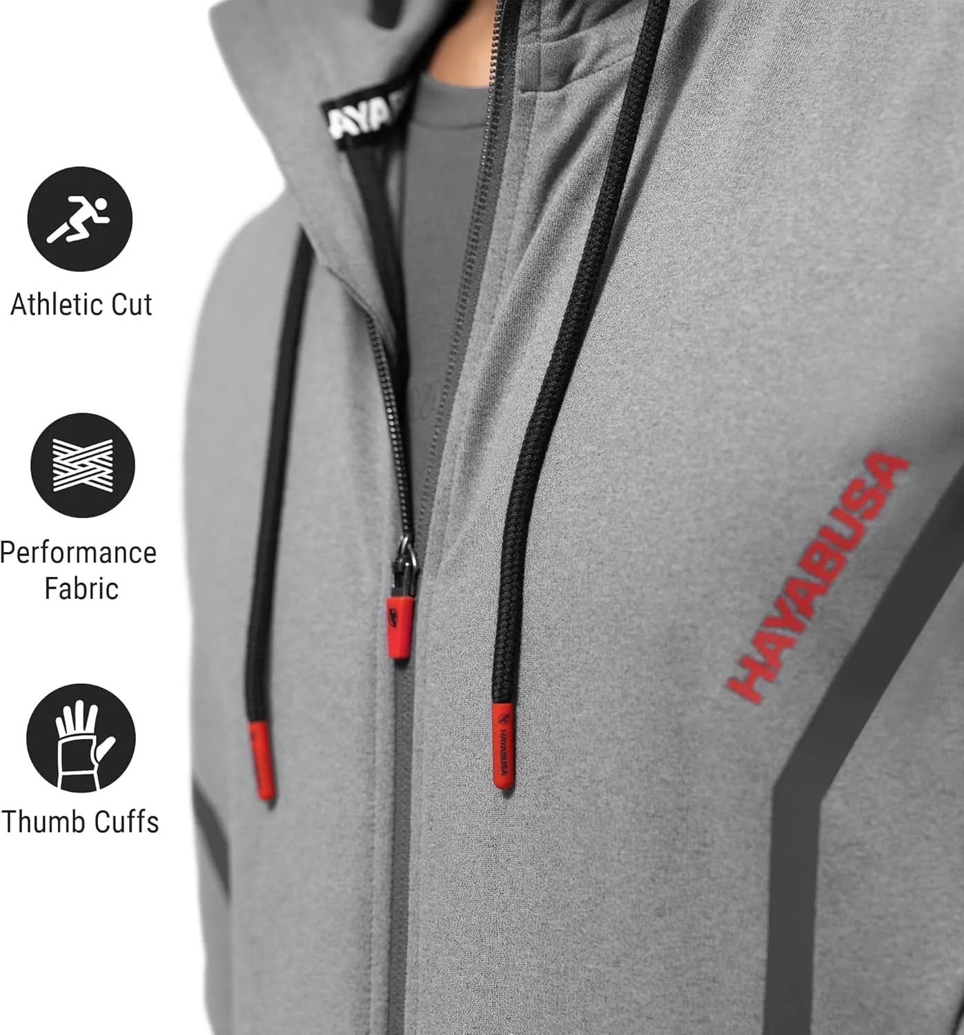 Hayabusa Men's Zip-Up Performance Hoodie