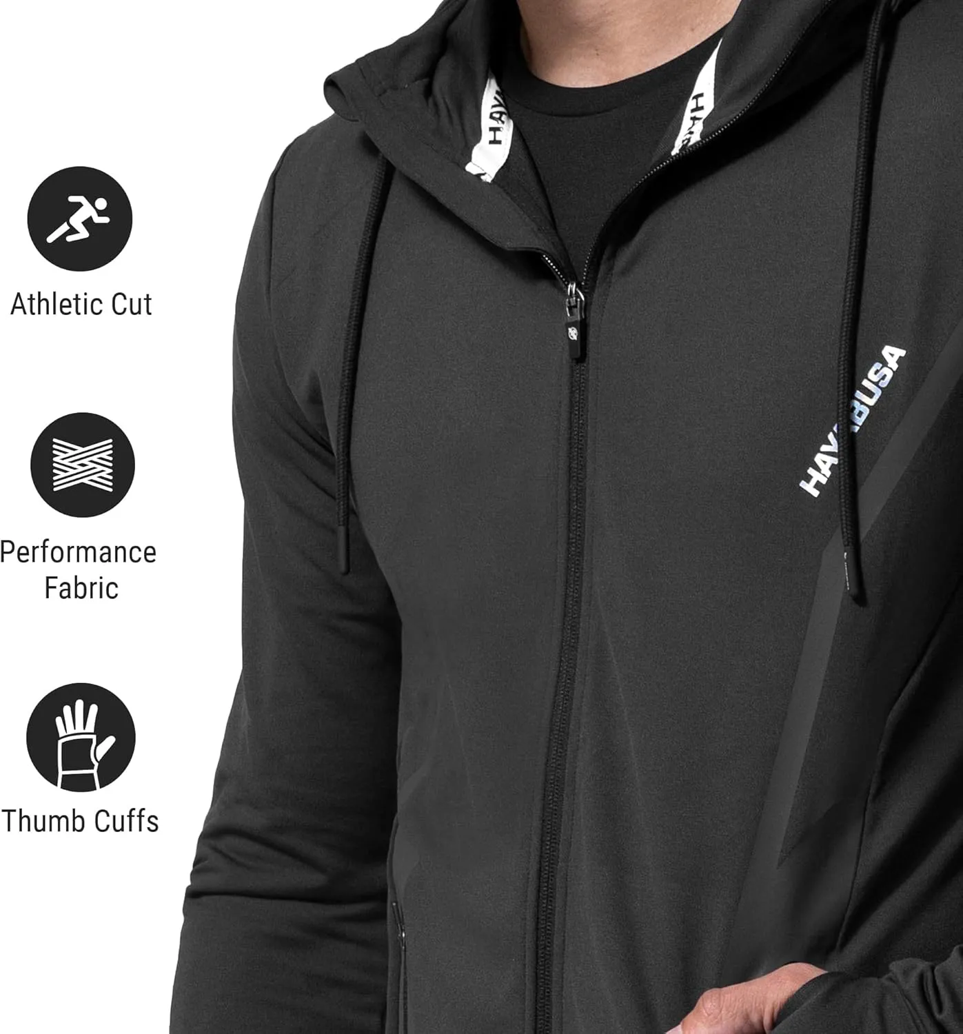 Hayabusa Men's Zip-Up Performance Hoodie
