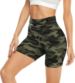 HIGHDAYS 5” Biker Shorts for Women - High Waist Tummy Control Stretch Spandex Workout Yoga Running Gym Underwear