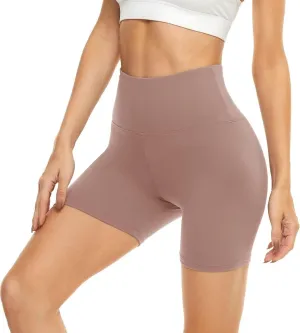 HIGHDAYS 5” Biker Shorts for Women - High Waist Tummy Control Stretch Spandex Workout Yoga Running Gym Underwear