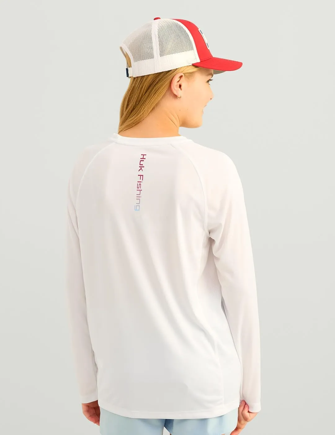 HUK Boy's Pursuit Solid Long Sleeve, Fishing Shirt for Kids