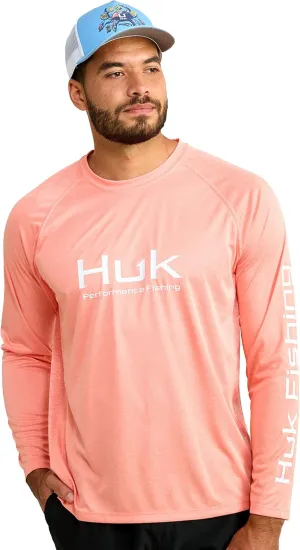 HUK Men's Pursuit Vented Long Sleeve, 30 UPF Fishing Shirt