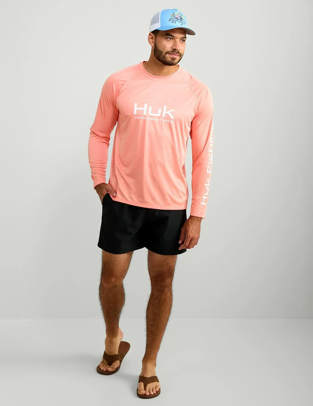 HUK Men's Pursuit Vented Long Sleeve, 30 UPF Fishing Shirt