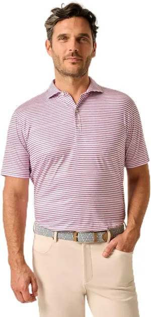 johnnie-O Featherweight Performance Polo - Warwick Stripe
