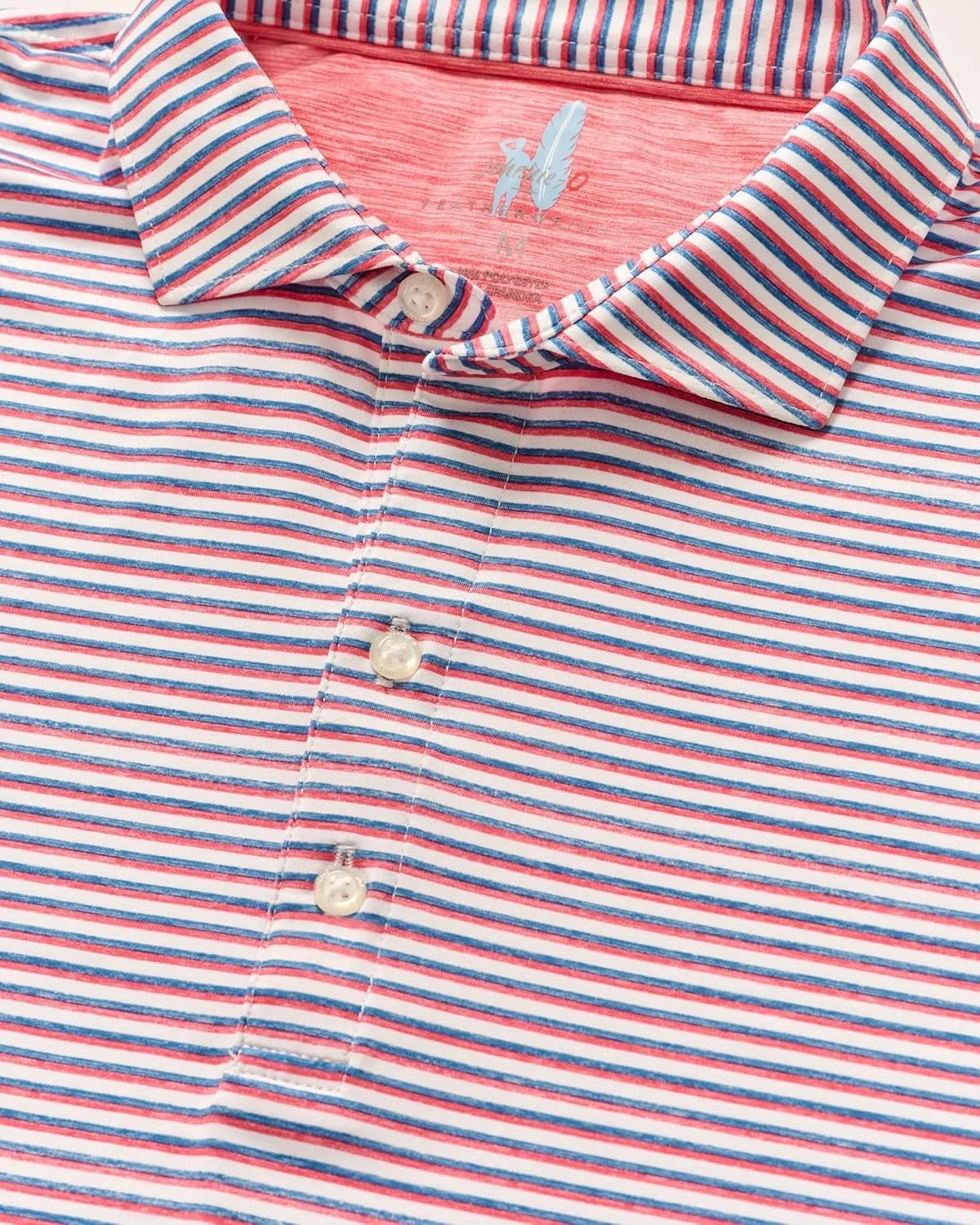 johnnie-O Featherweight Performance Polo - Warwick Stripe