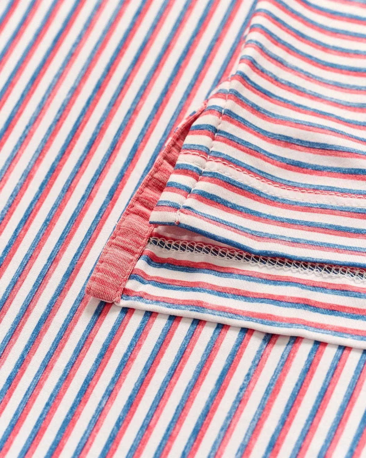 johnnie-O Featherweight Performance Polo - Warwick Stripe