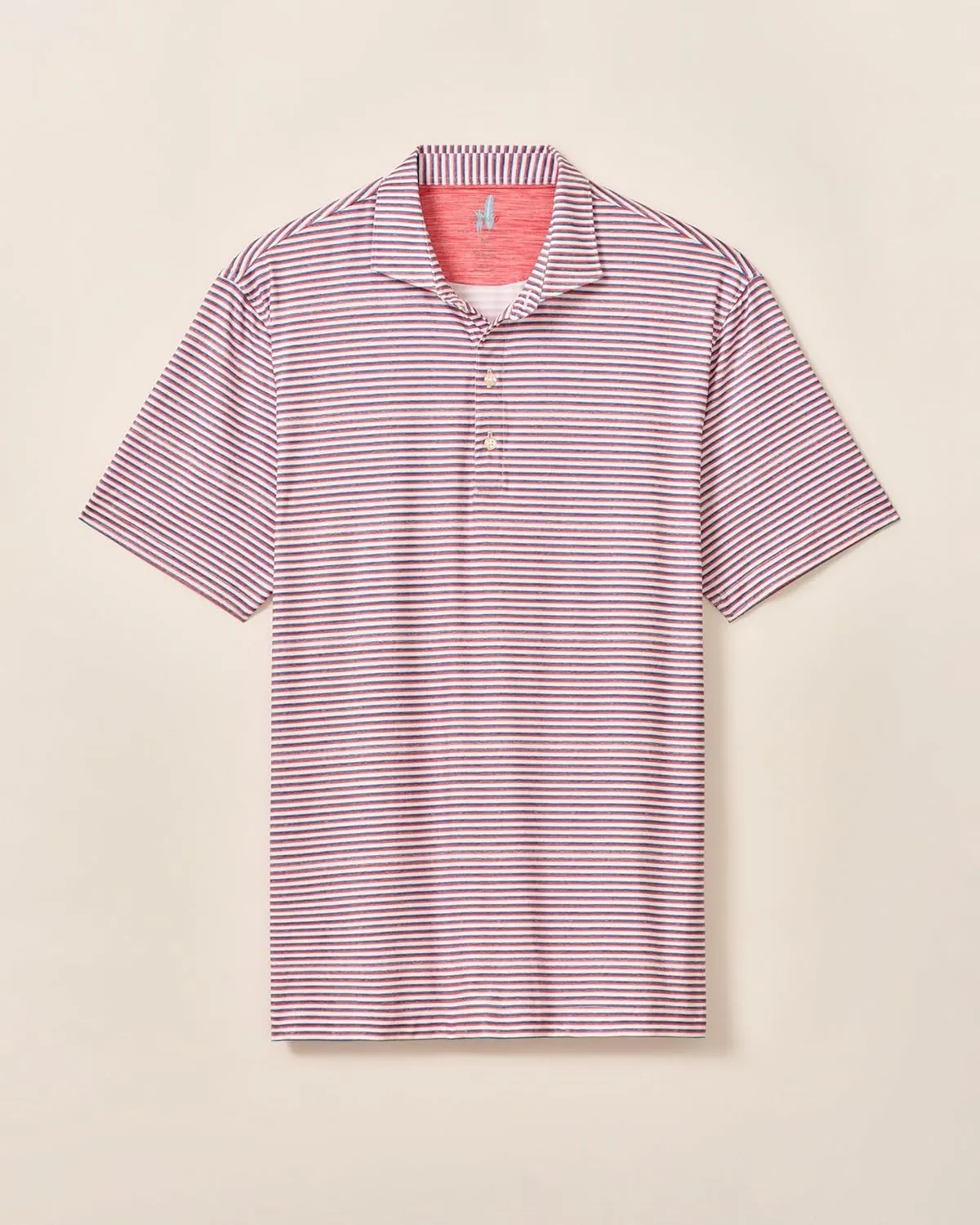 johnnie-O Featherweight Performance Polo - Warwick Stripe