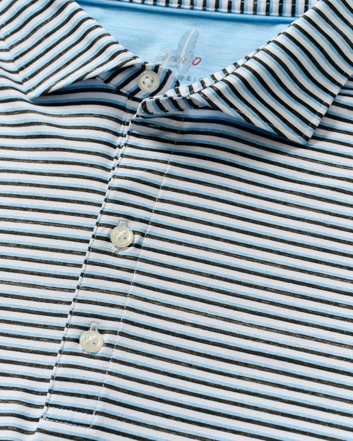 johnnie-O Featherweight Performance Polo - Warwick Stripe
